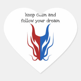 Adesivo Coração Mystical Dragoon Fantasy