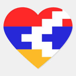 Adesivo Coração Nagorno-Karabakh
