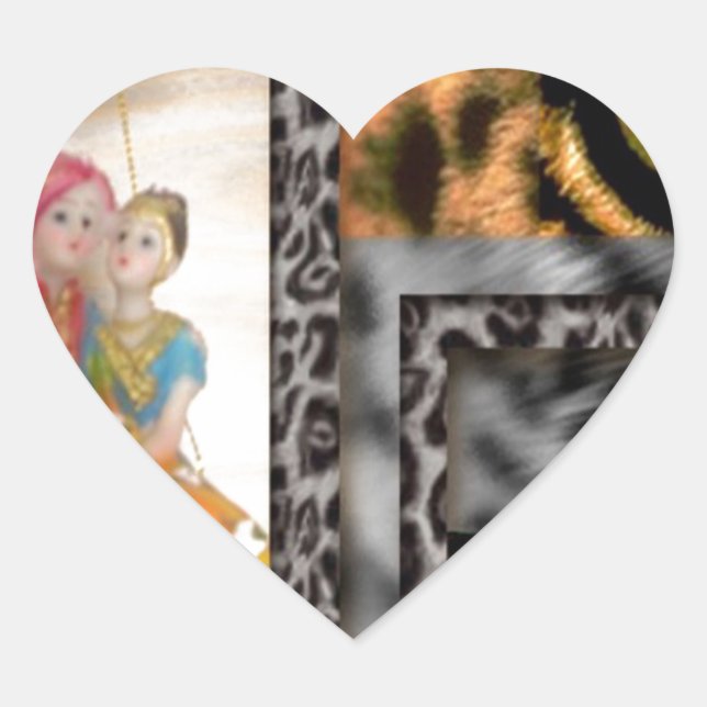 Adesivo Coração Namorados Herói (Frente)