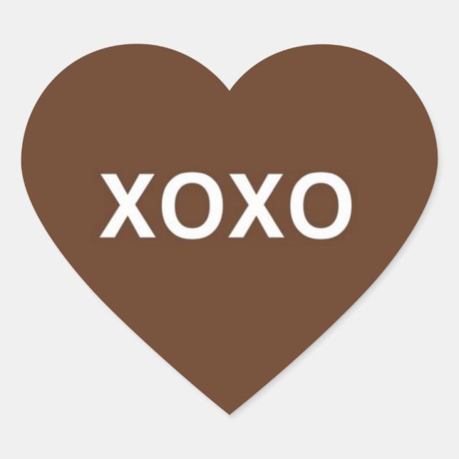 Adesivo Coração Namorados XOXO Heart Stickers © 2011 M. Martz (Frente)