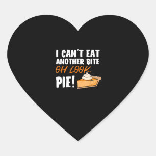 Adesivo Coração Não posso comer outra mordida Oh, olha, - Obrigado