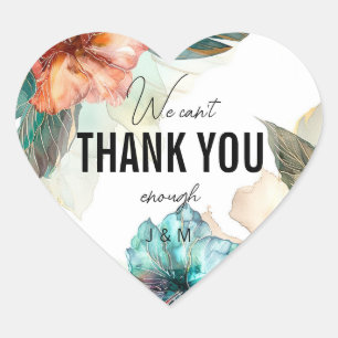 Adesivo Coração Não posso te obrigado o suficiente do Hibiscus Ser