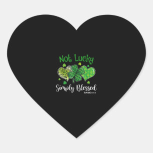 Adesivo Coração Não Sortuda, Bênçãos, Rua De Shamrock Cristão