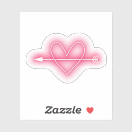 Adesivo Coração neon