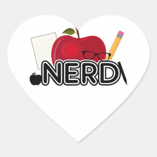 Adesivo Coração Nerd - Logotipo