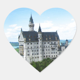 Adesivo Coração Neuschwanstein panorama