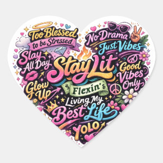 Adesivo Coração New generation stickers.