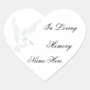 Adesivo Coração No Loving Memory Stickers