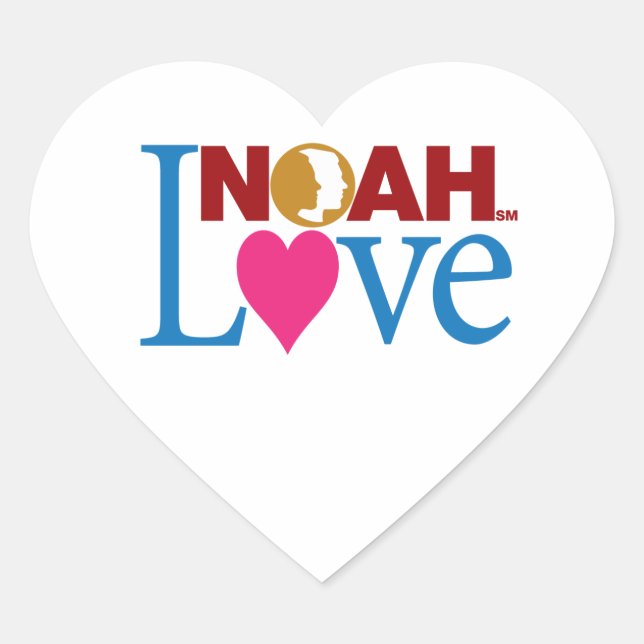 Adesivo Coração NOAH Love Stickers (Frente)