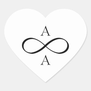 Adesivo Coração Noiva e noiva para sempre