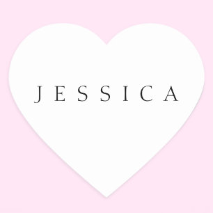 Adesivo Coração Nome Clássico (ou palavra)