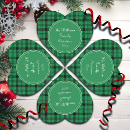 Adesivo Coração Nome da Xadrez Verde e Negro