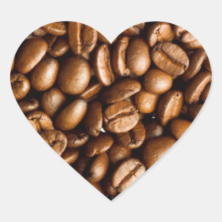 Adesivo Coração Nome Personalizável do Café Beans