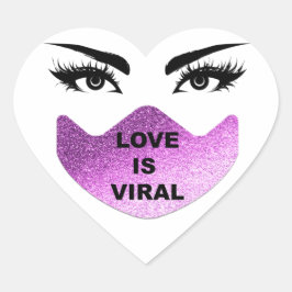 Adesivo Coração O Amor É Rapariga Viral Coronavírus Coronavírus