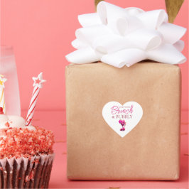 Adesivo Coração O Brunch Galentine e o Sticker de Favor Borrível