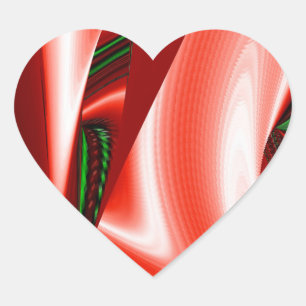 Adesivo Coração O espírito do Amor e da Esperança Abstrato 3D Ra