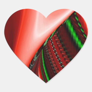 Adesivo Coração O espírito do Amor e da Esperança Abstrato 3D Ra