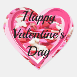 Adesivo Coração O feliz dia de os namorados Corta Seu Texto 20 SIN