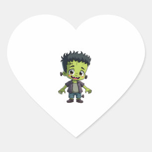 Adesivo Coração O monstro do � do Frankenstein � a Cartoon das Bru