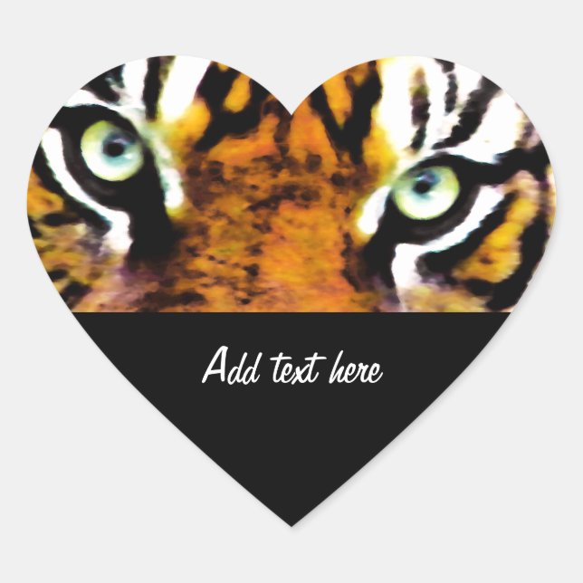 ADESIVO CORAÇÃO O OLHO DE TIGER_ (Frente)