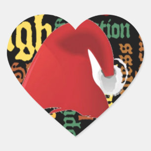 Adesivo Coração O presente do Natal tem um dia agradável & uma