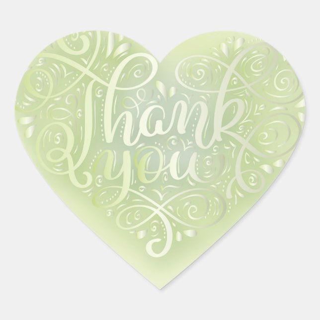 Adesivo Coração O verde de citação inspirado na natureza (Frente)