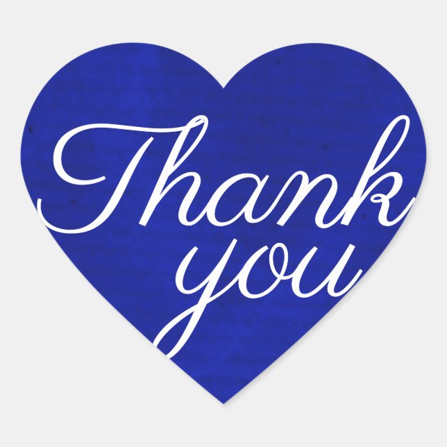 Adesivo Coração Obrigado (Frente)