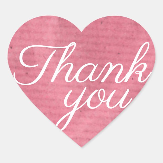 Adesivo Coração Obrigado (Frente)