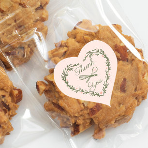 Adesivo Coração Obrigado Bake Bakery Wreath Whisk Spok