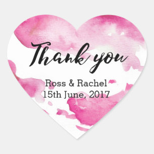 Adesivo Coração Obrigado. Cartazes de coração.