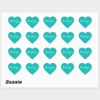 Obrigado Teal Blue Stickers | Universal Obrigado