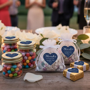 Adesivo Coração Obrigados para comemorar connosco! Obrigado