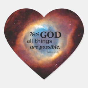 Adesivo Coração Olho de Deus