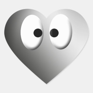 Adesivo Coração Olhos do Dem! - Cromo