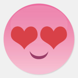 Adesivo Coração Olhos Emoji