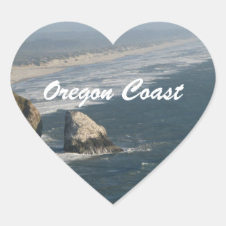 Adesivo Coração Oregon Coast Rocks