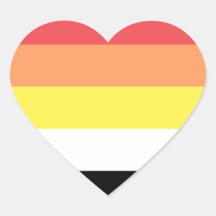 Adesivo Coração Orgulho Akoisexual Akoiromântico