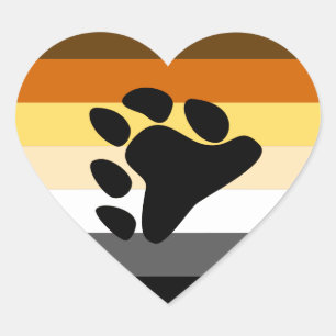 Adesivo Coração Orgulho de Urso