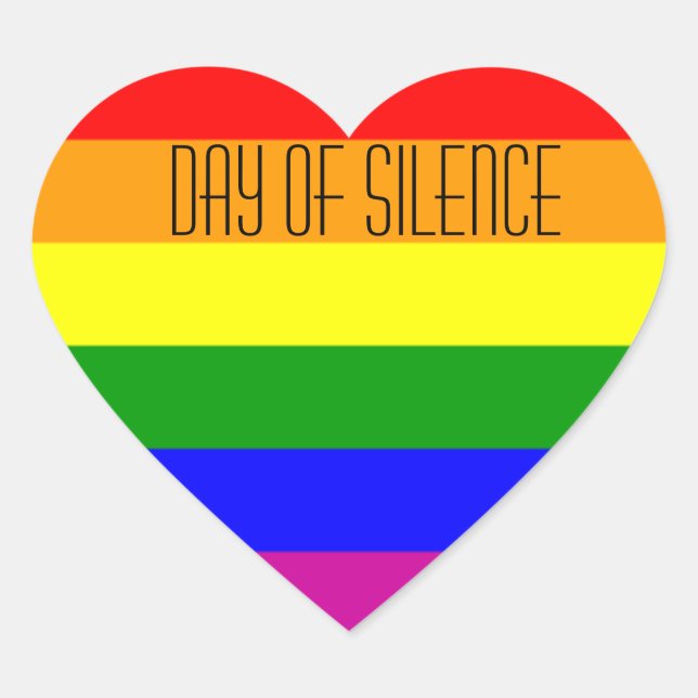 Adesivo Coração Orgulho gay (Frente)