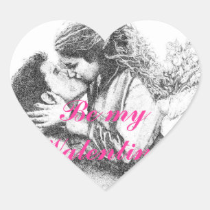 Adesivo Coração Os Beijos do Amor Verdadeiro