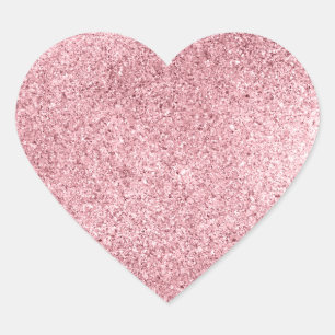 Adesivo Coração Ouro cor-de-rosa