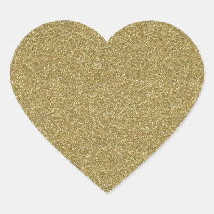 Adesivo Coração Ouro fino decor