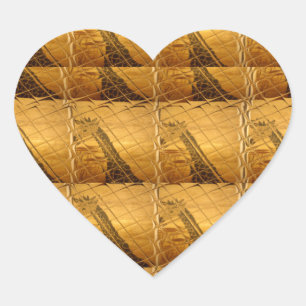 Adesivo Coração Ouro Infinito Girafa Animal Motif Art Impressão