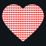 Adesivo Coração Padrões Coração Vermelho Casamentos Dia dos Namora<br><div class="desc">Impressos com desenhos fofos de coração vermelho!</div>