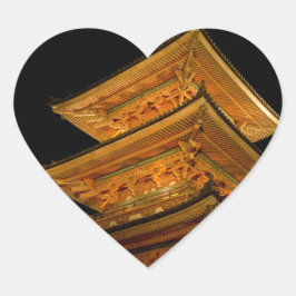 Adesivo Coração Pagoda Japão - Quioto