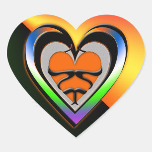 Adesivo Coração Paixão