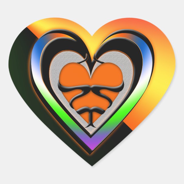 Adesivo Coração Paixão (Frente)