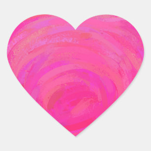 Adesivo Coração Paixão Rosa