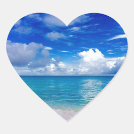Adesivo Coração Palitos de Coração de Praia