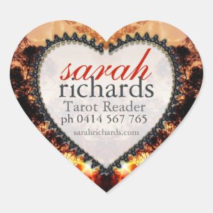 Adesivo Coração Palitos de Coração Solares da Floresta Tribal